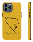 Šeher Bosno Volim Te Phone Case - Yellow