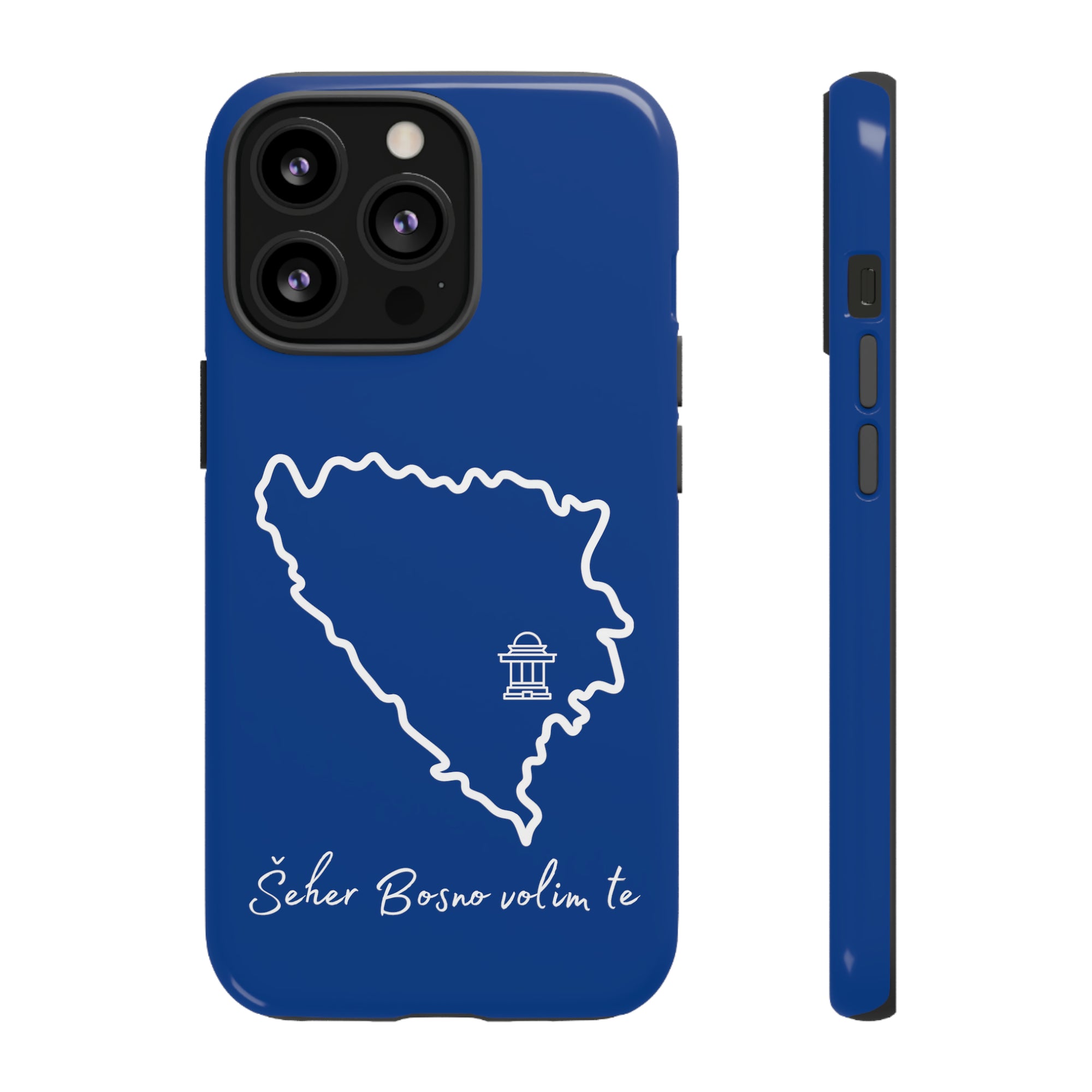 Šeher Bosno Volim Te Phone Case - Blue