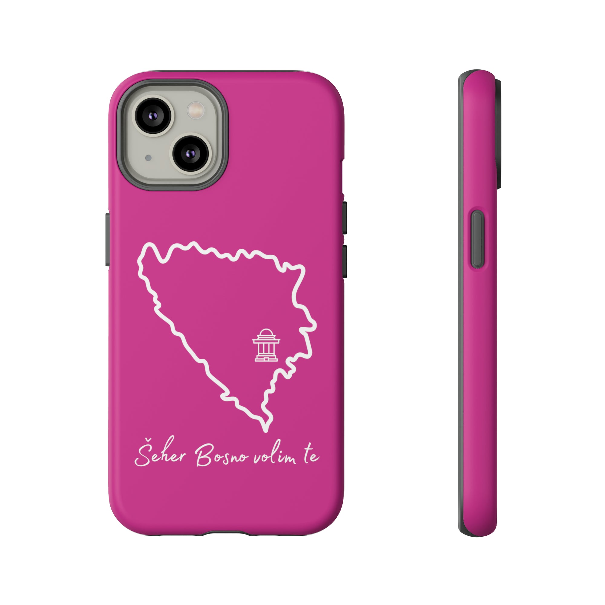 Šeher Bosno Volim Te Phone Case - Pink