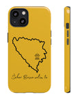 Šeher Bosno Volim Te Phone Case - Yellow