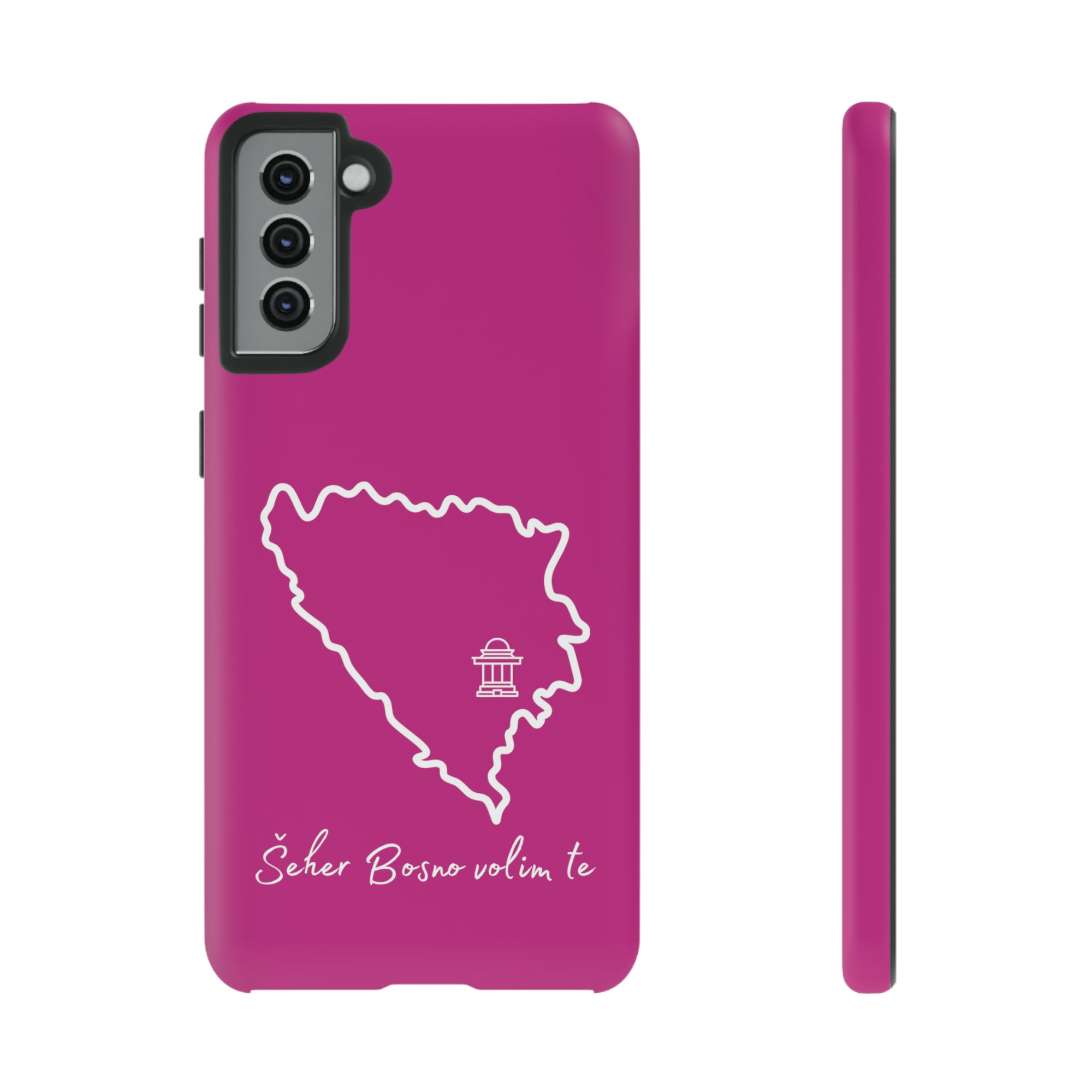 Šeher Bosno Volim Te Phone Case - Pink