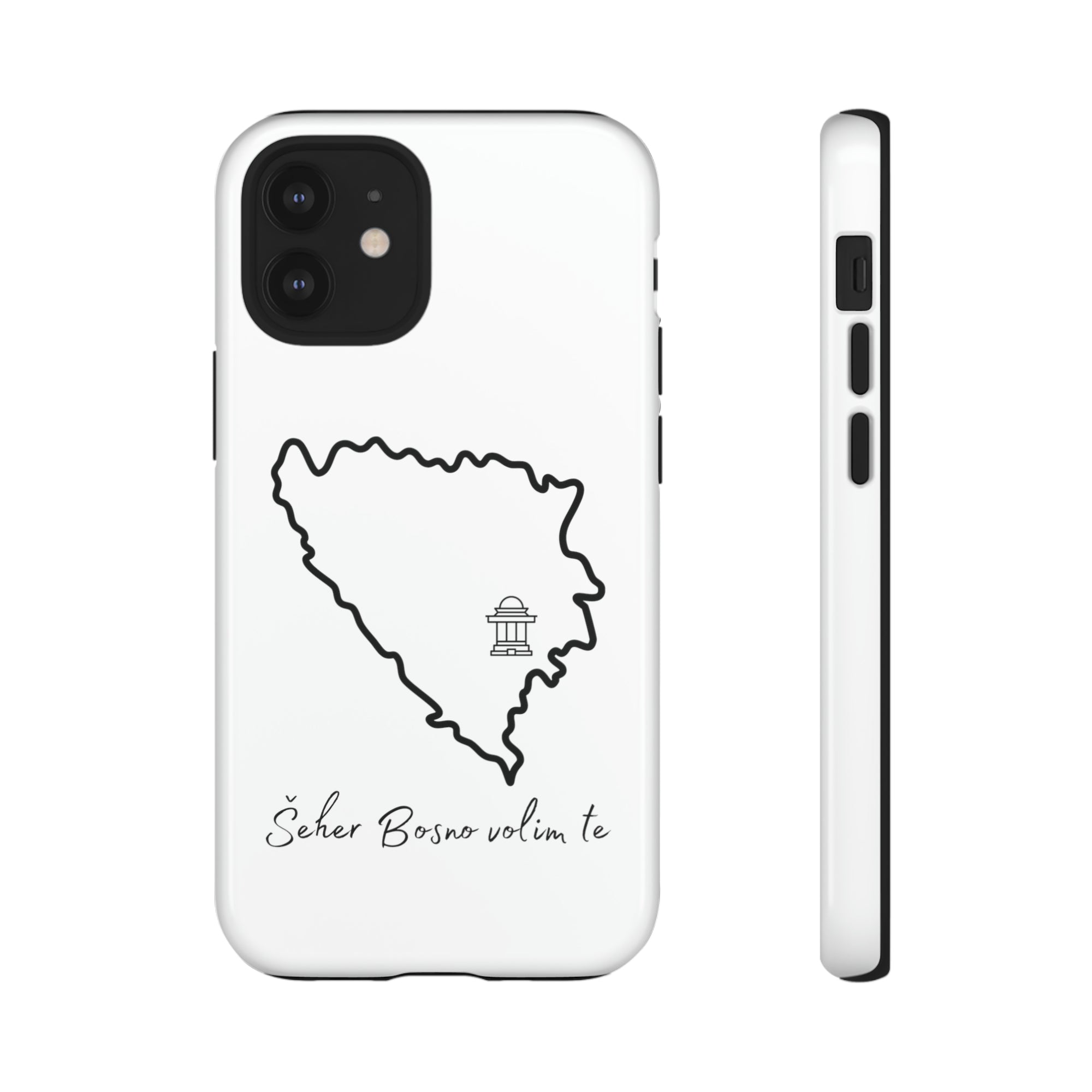 Šeher Bosno Volim Te Phone Case - White