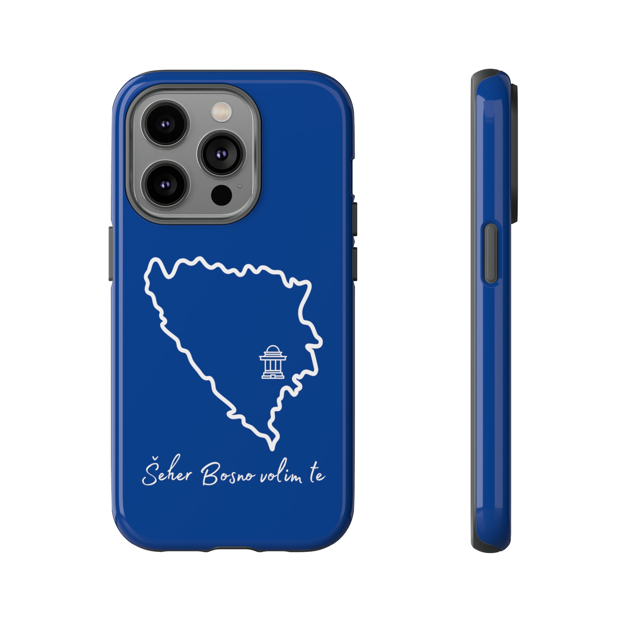 Šeher Bosno Volim Te Phone Case - Blue