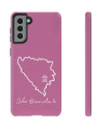 Šeher Bosno Volim Te Phone Case - Light Pink