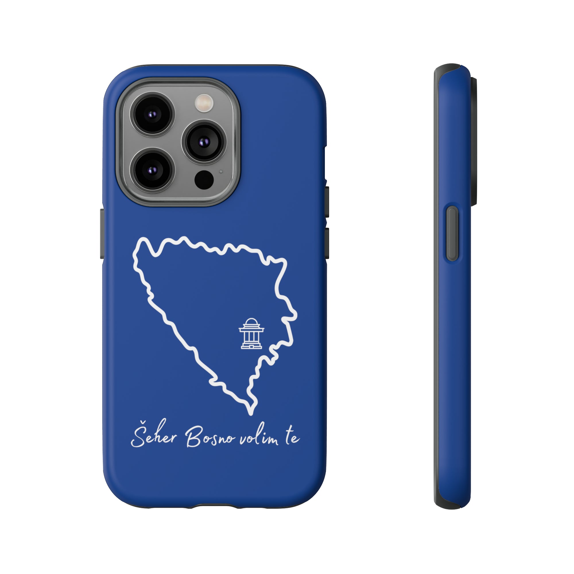 Šeher Bosno Volim Te Phone Case - Blue