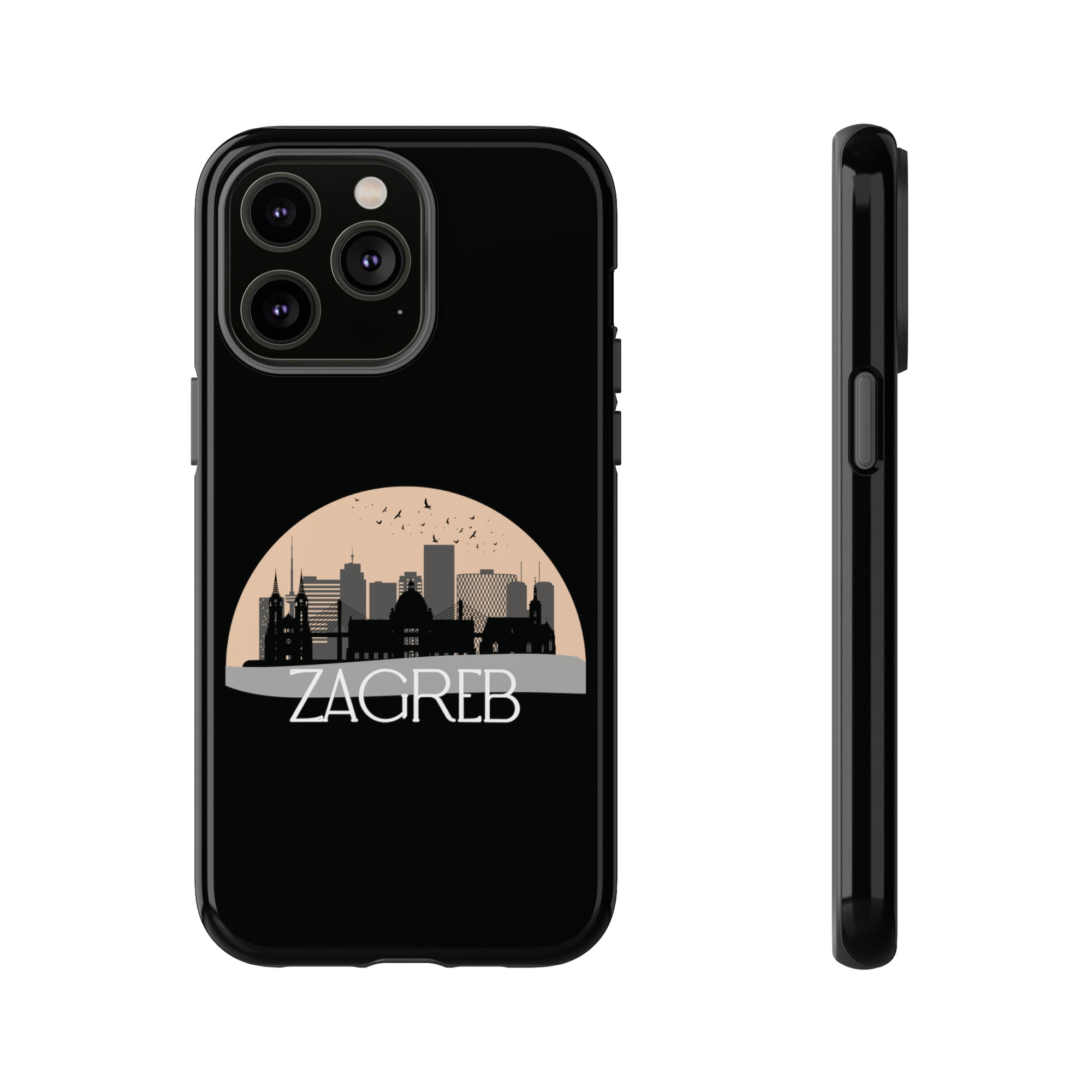 ZAGREB Phone Case - Black