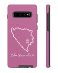 Šeher Bosno Volim Te Phone Case - Light Pink