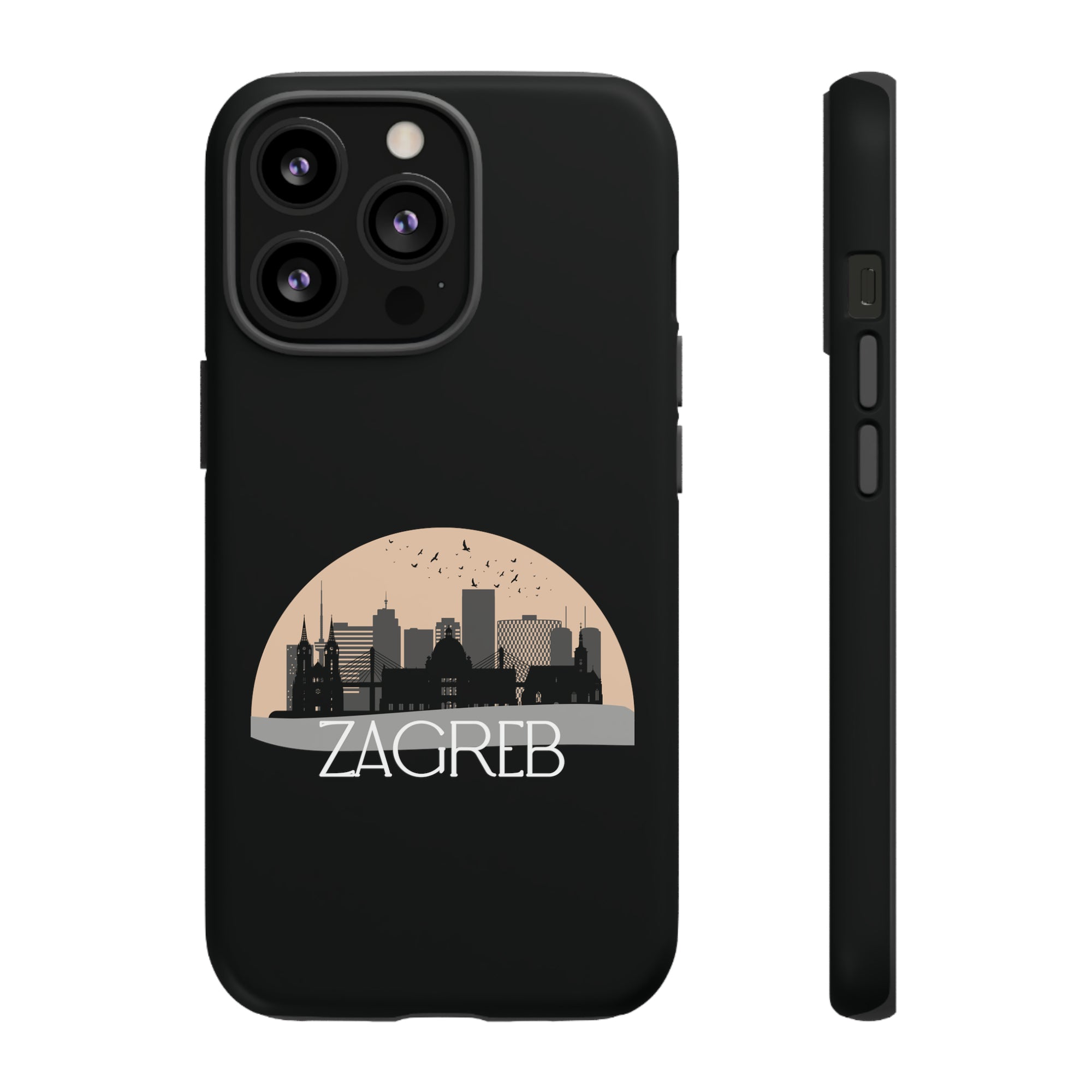 ZAGREB Phone Case - Black