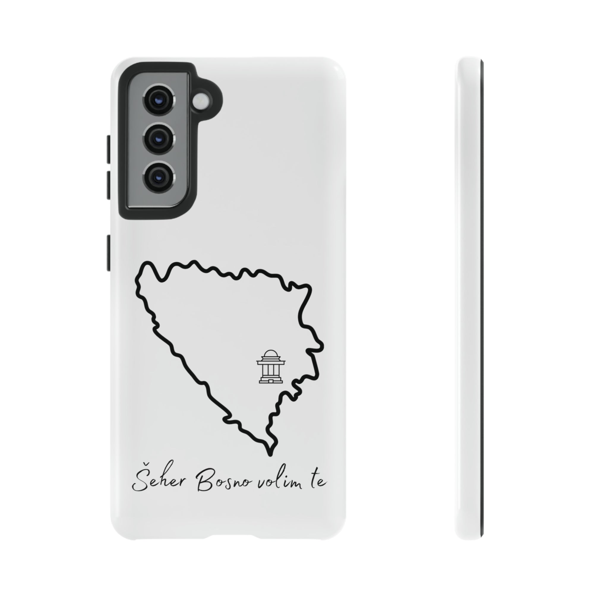 Šeher Bosno Volim Te Phone Case - White