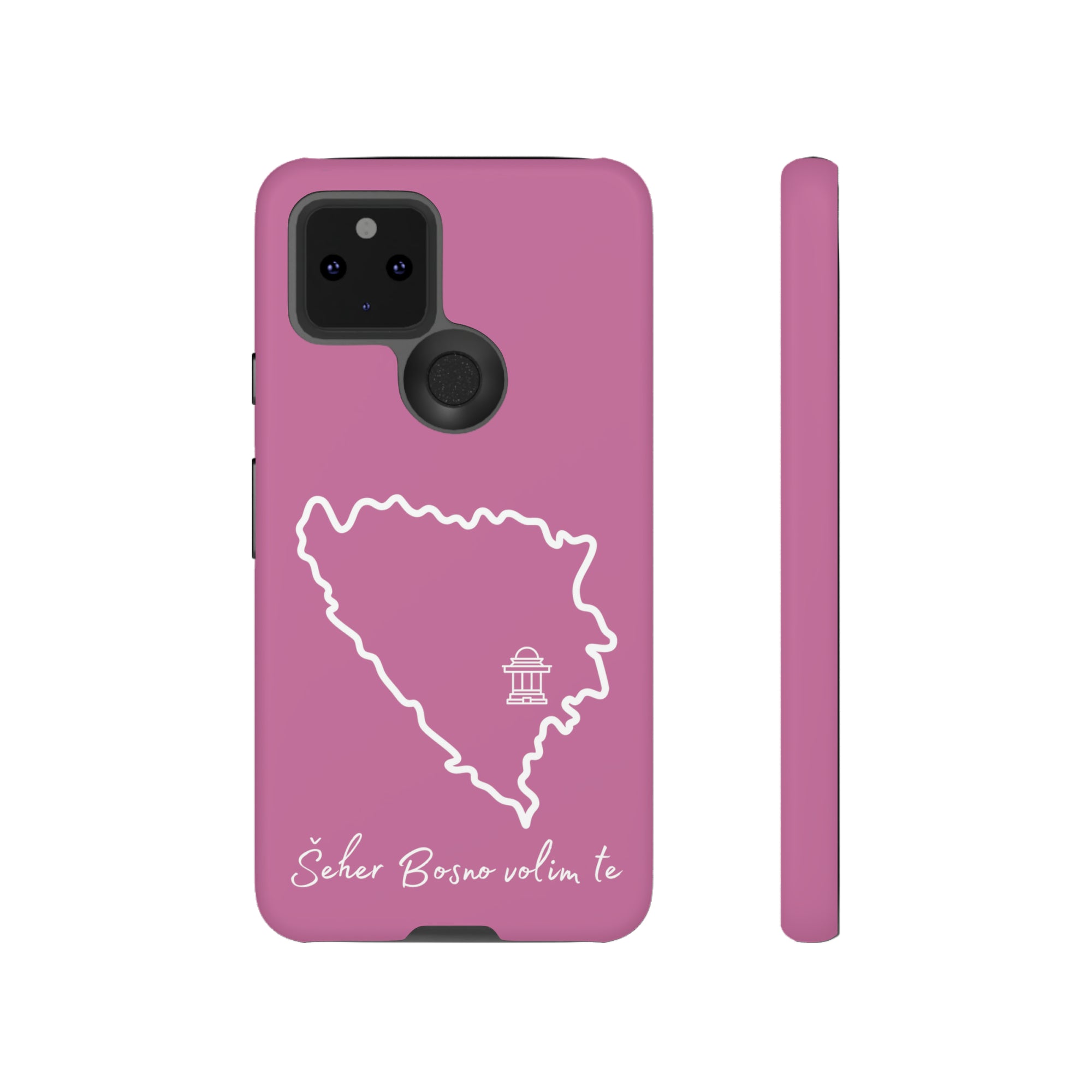 Šeher Bosno Volim Te Phone Case - Light Pink