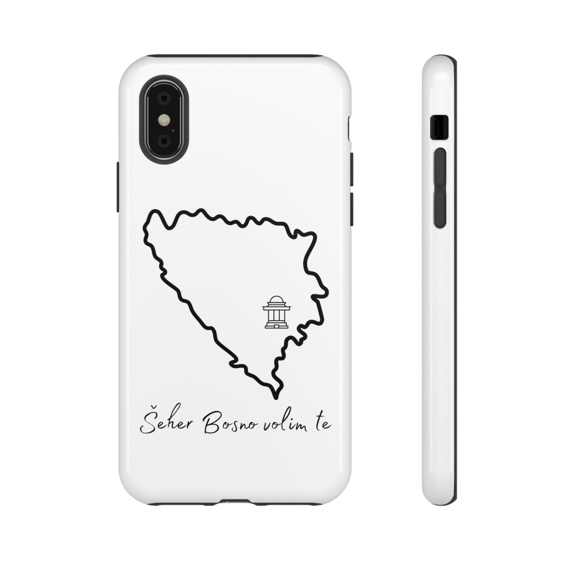 Šeher Bosno Volim Te Phone Case - White