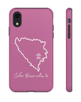 Šeher Bosno Volim Te Phone Case - Light Pink