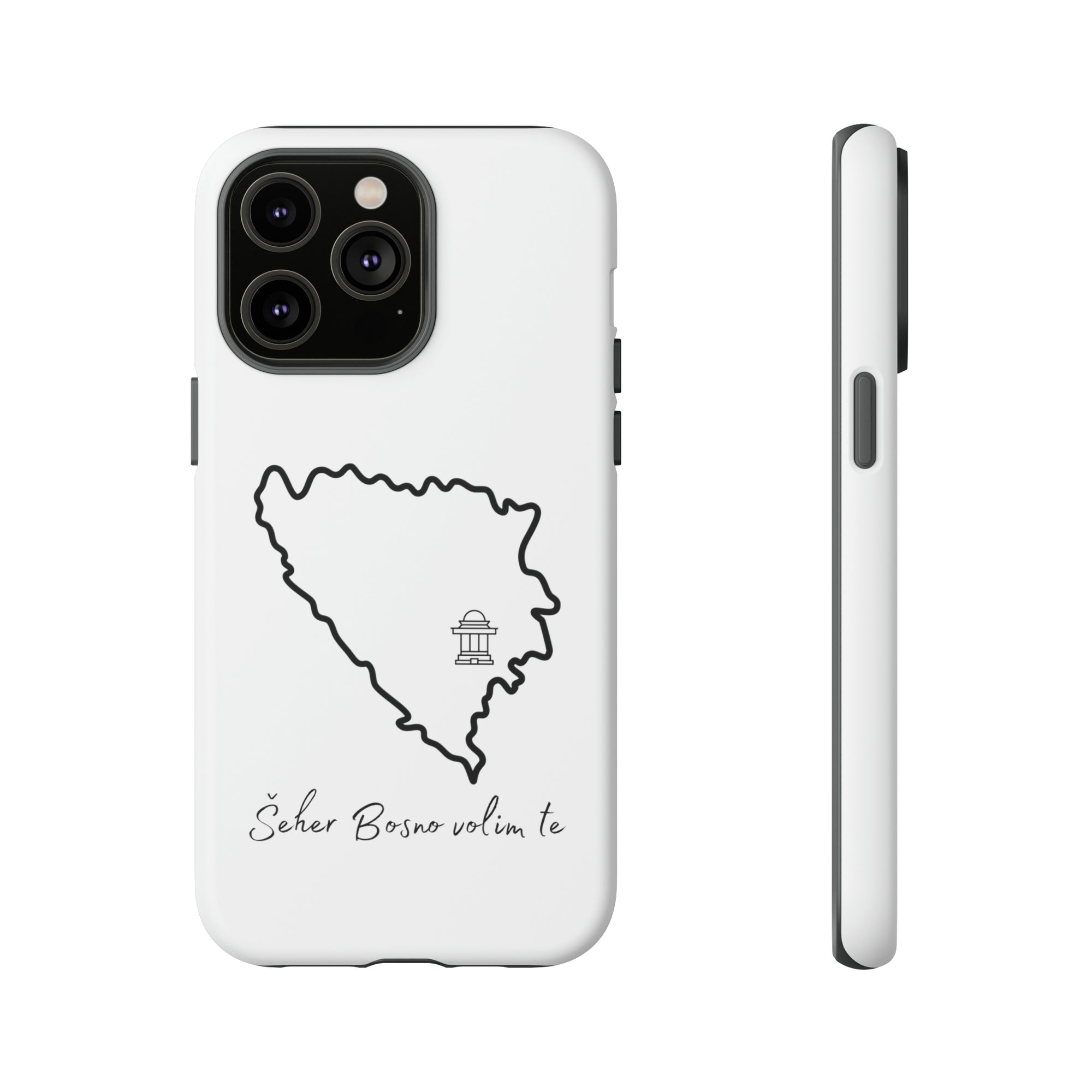 Šeher Bosno Volim Te Phone Case - White