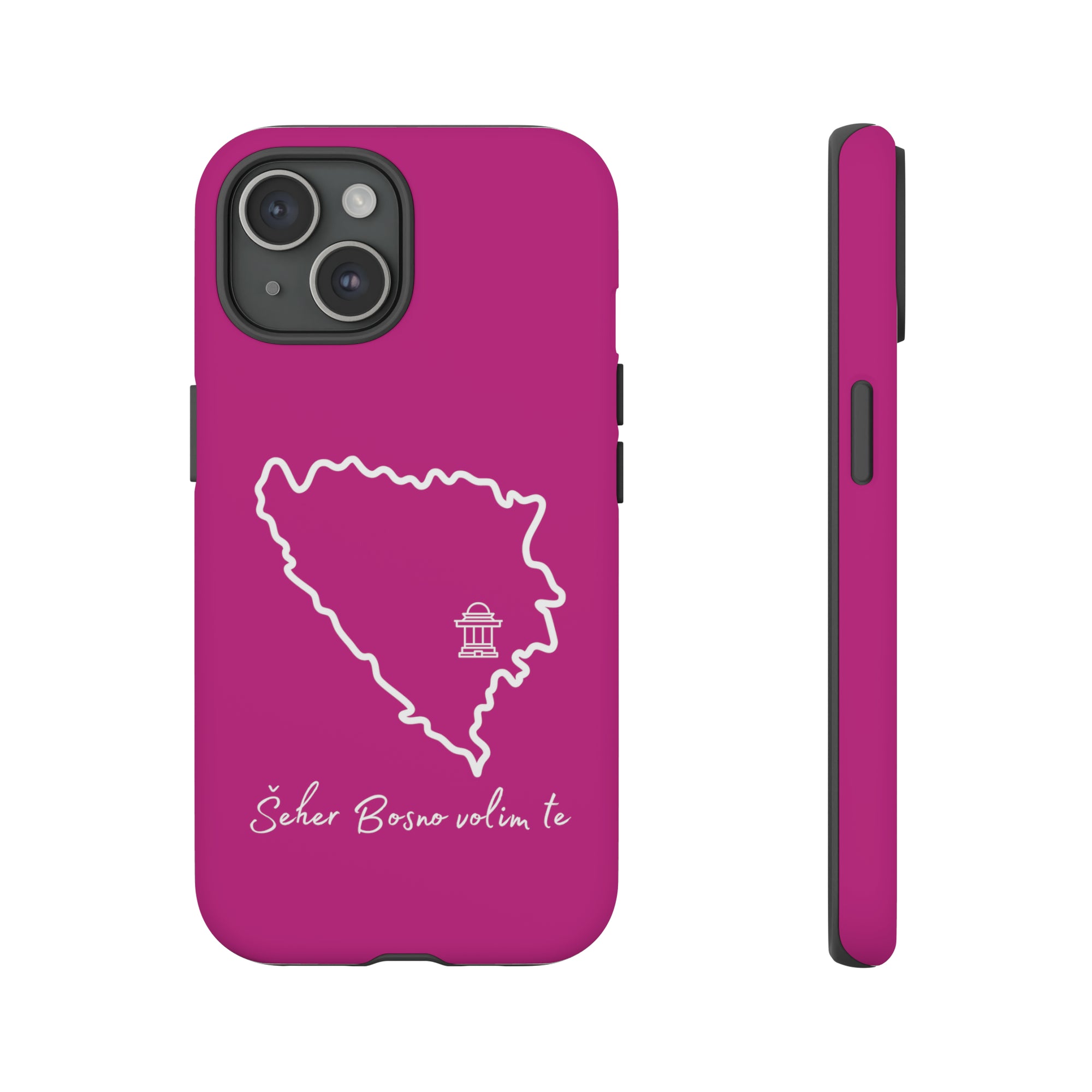 Šeher Bosno Volim Te Phone Case - Pink