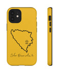 Šeher Bosno Volim Te Phone Case - Yellow