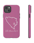 Šeher Bosno Volim Te Phone Case - Light Pink