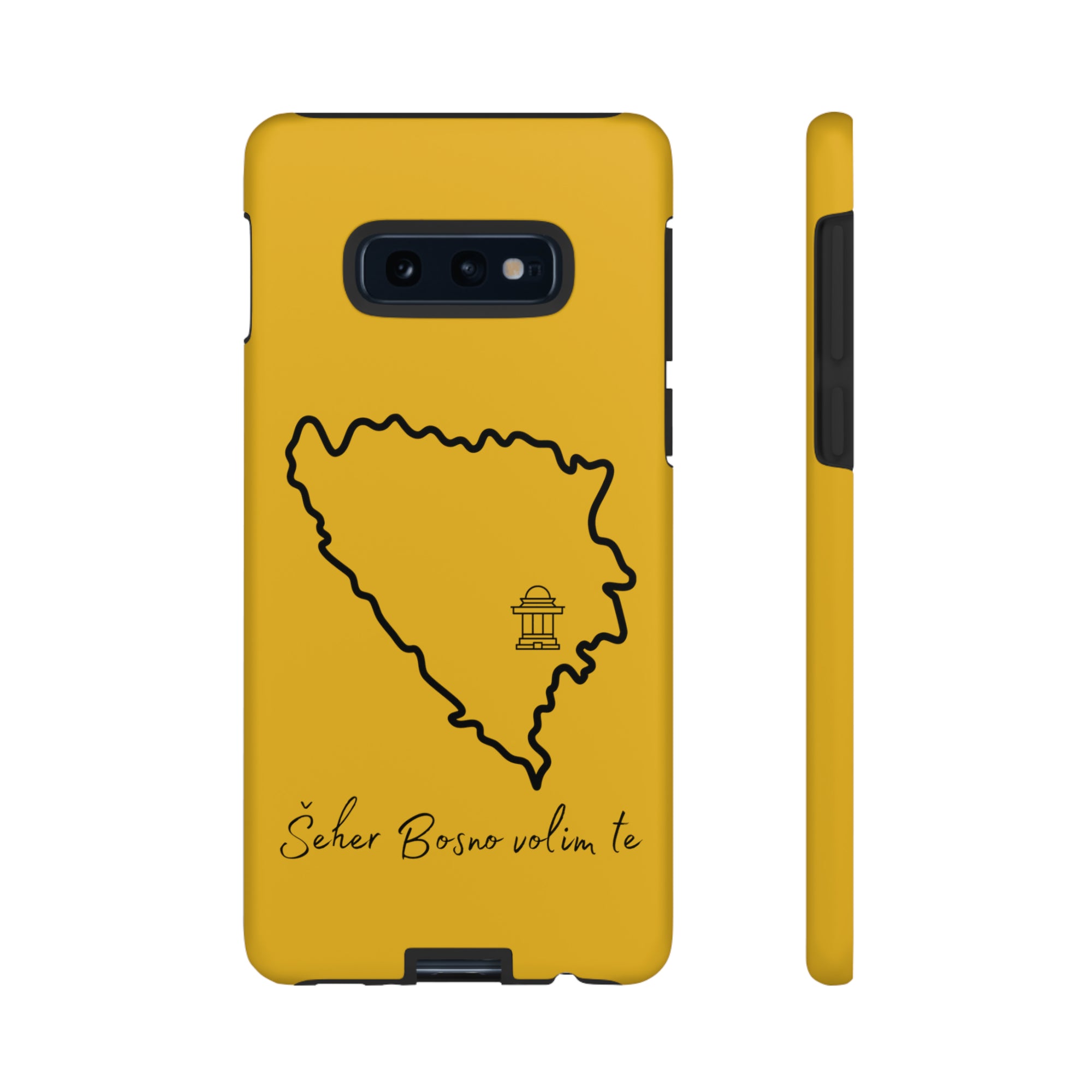 Šeher Bosno Volim Te Phone Case - Yellow