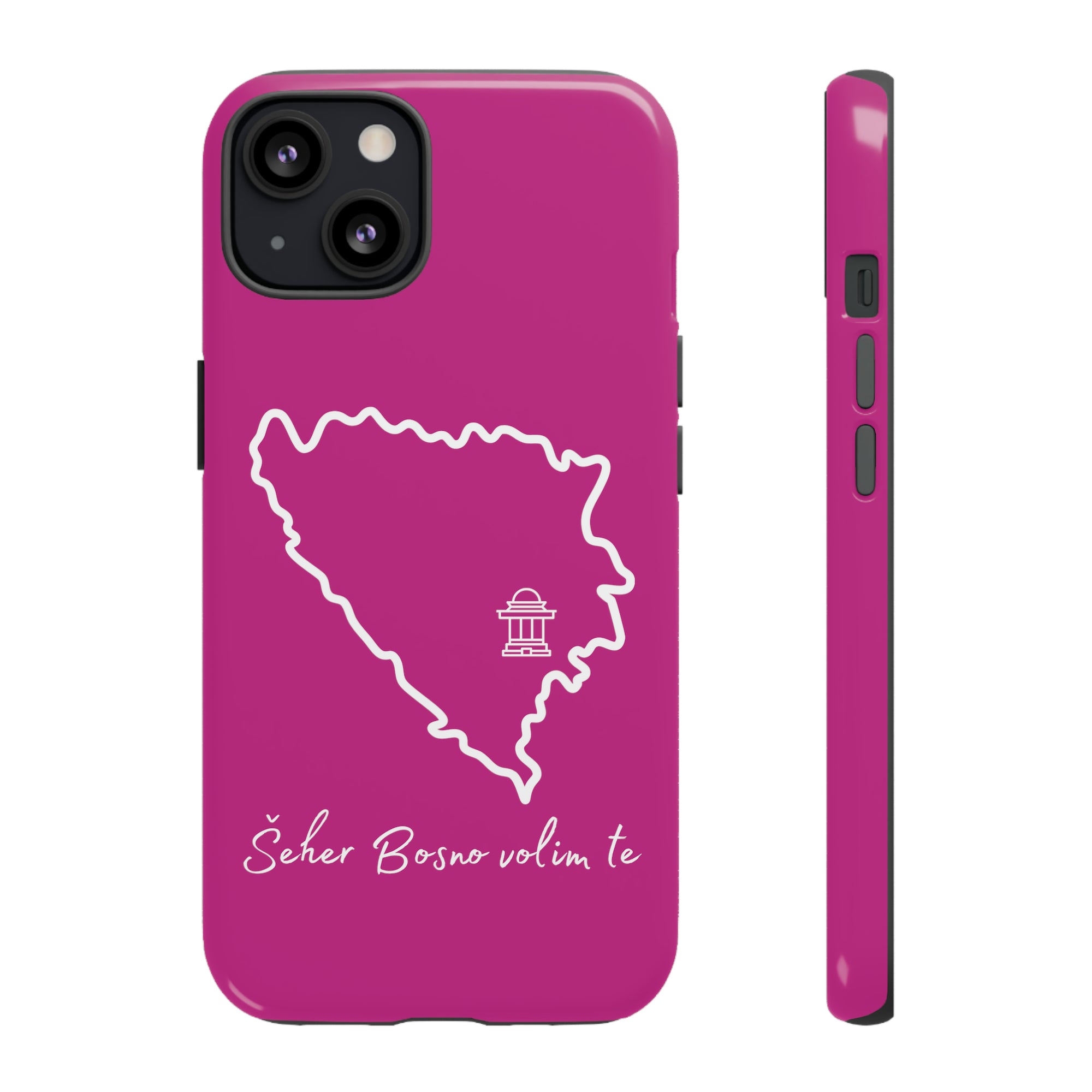 Šeher Bosno Volim Te Phone Case - Pink