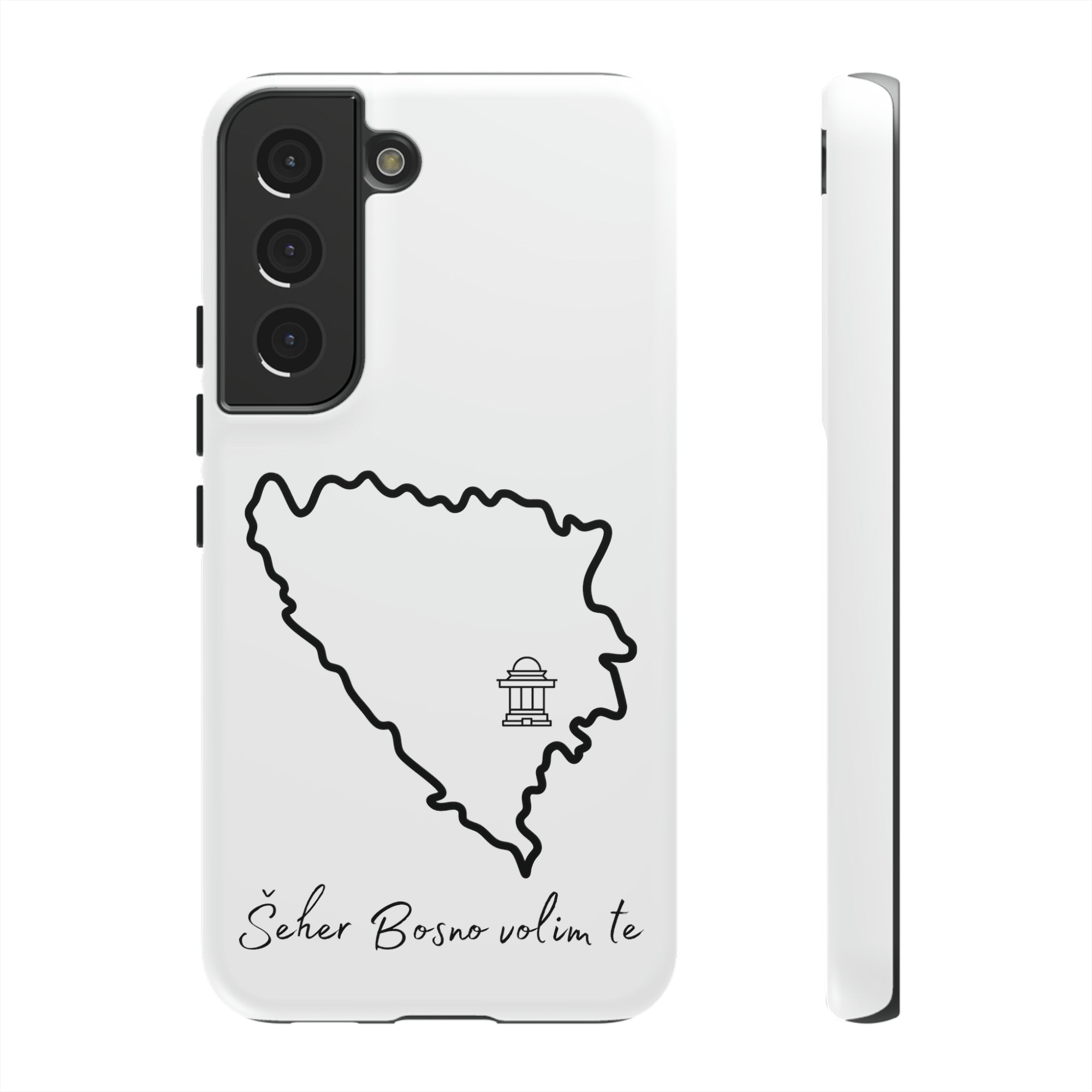 Šeher Bosno Volim Te Phone Case - White