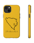 Šeher Bosno Volim Te Phone Case - Yellow