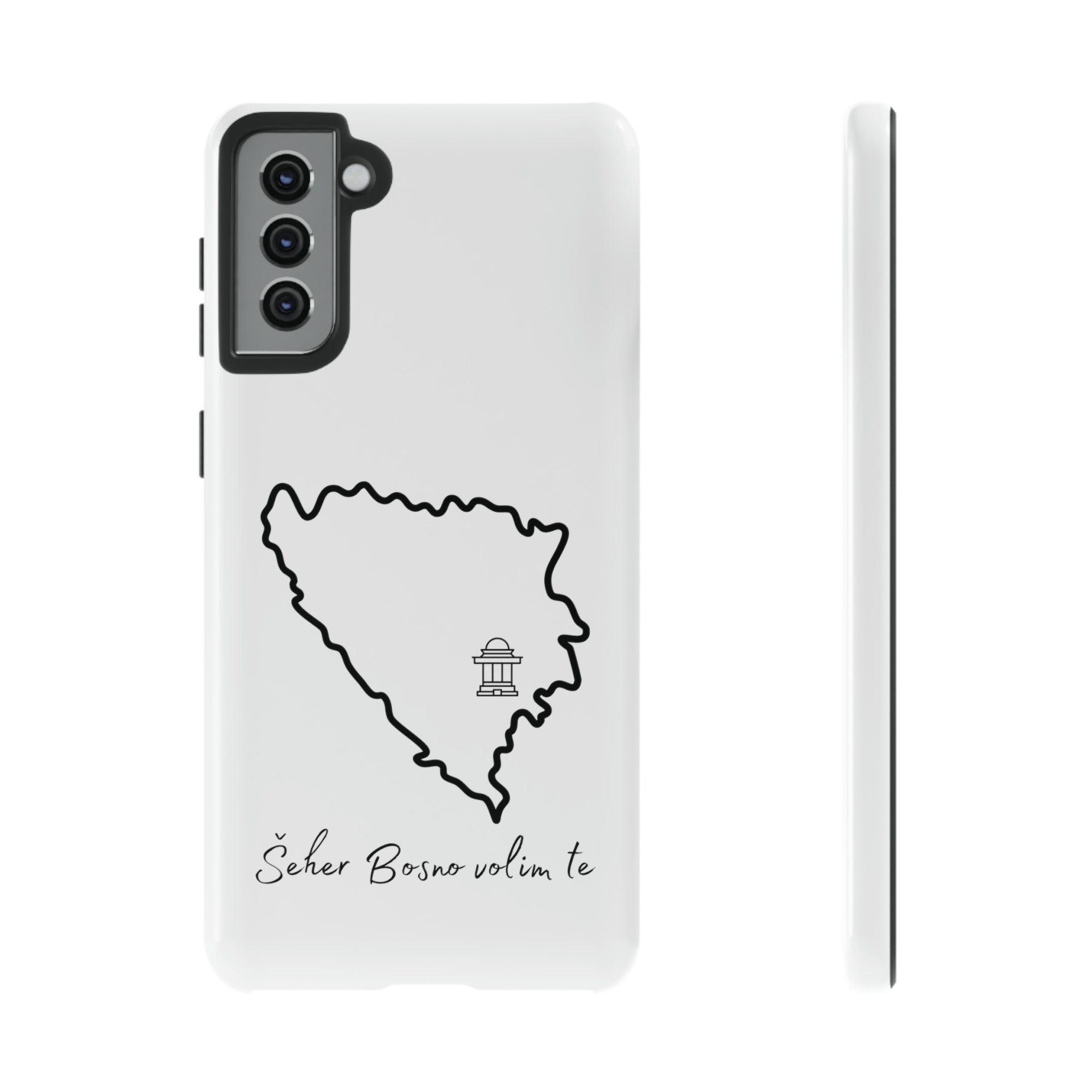 Šeher Bosno Volim Te Phone Case - White