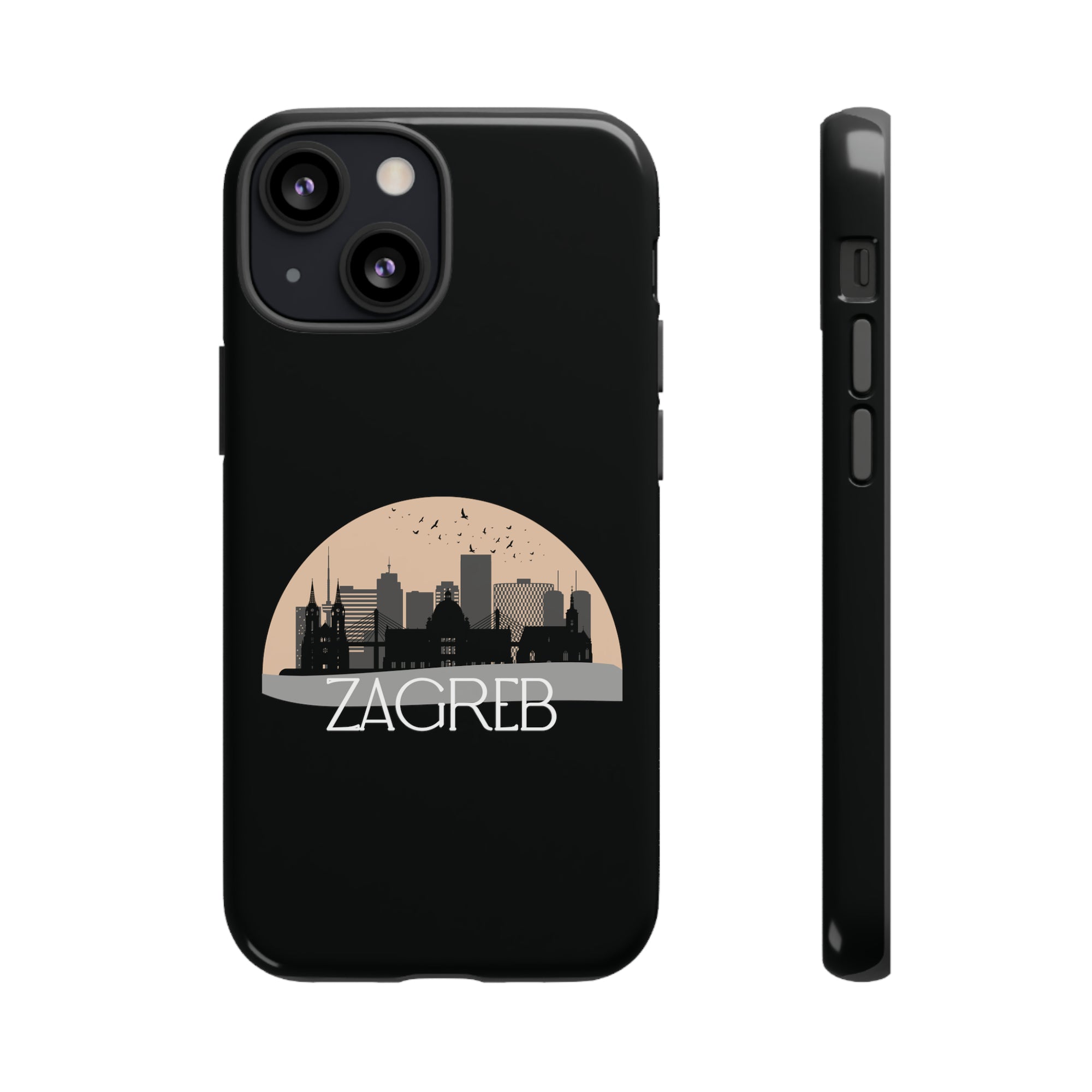 ZAGREB Phone Case - Black