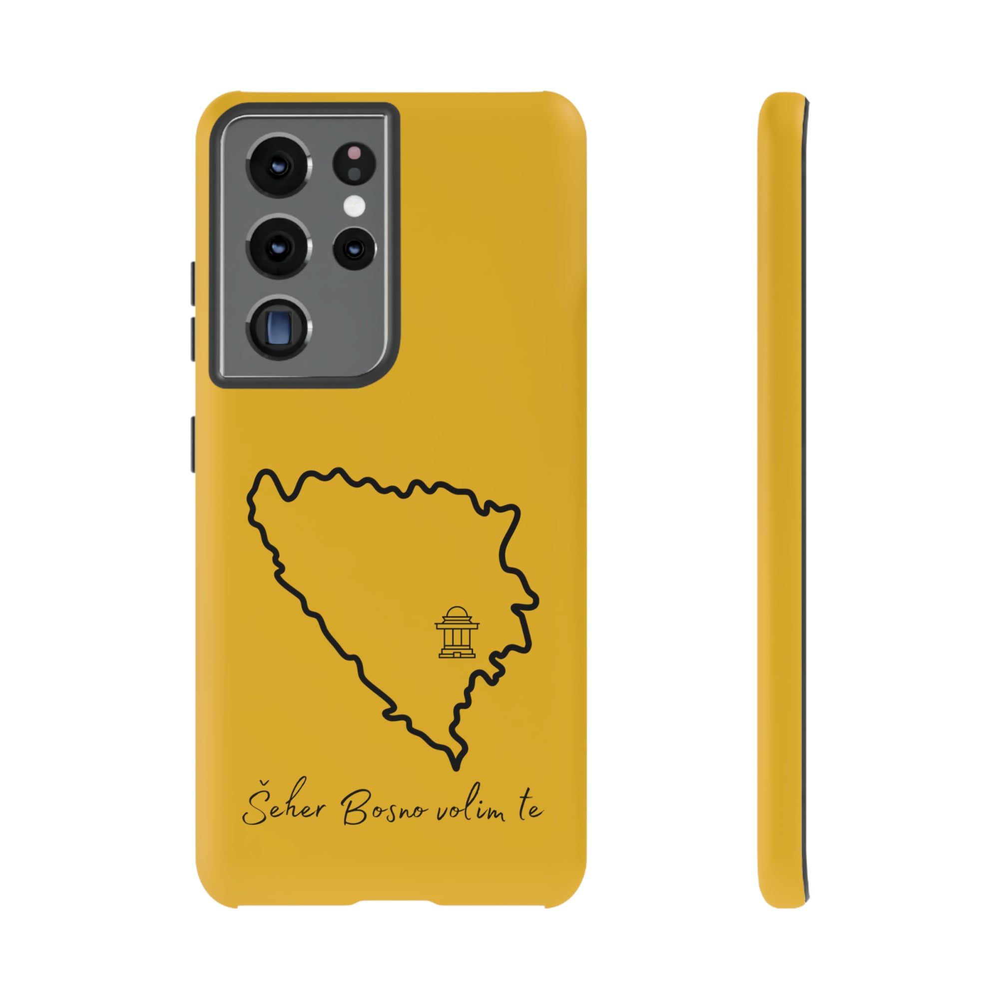 Šeher Bosno Volim Te Phone Case - Yellow