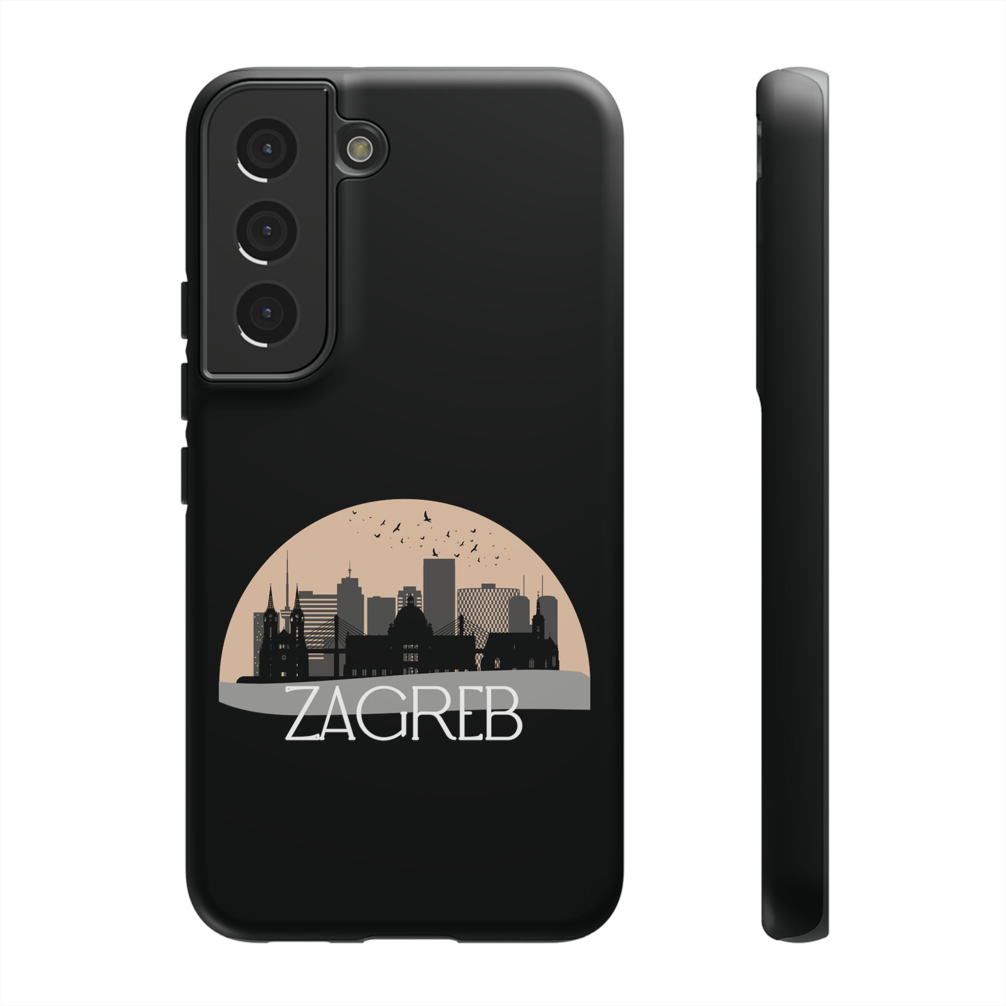 ZAGREB Phone Case - Black