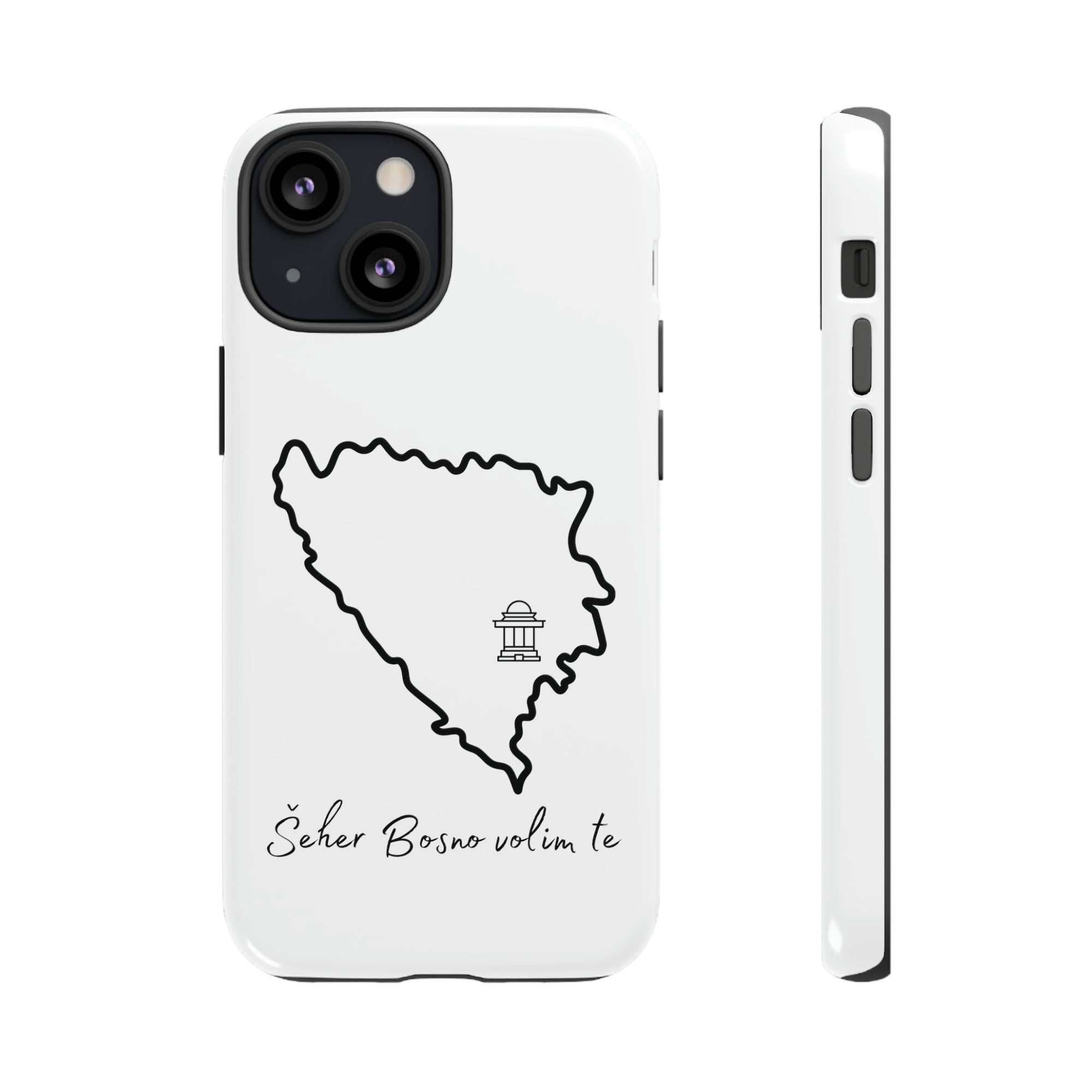 Šeher Bosno Volim Te Phone Case - White