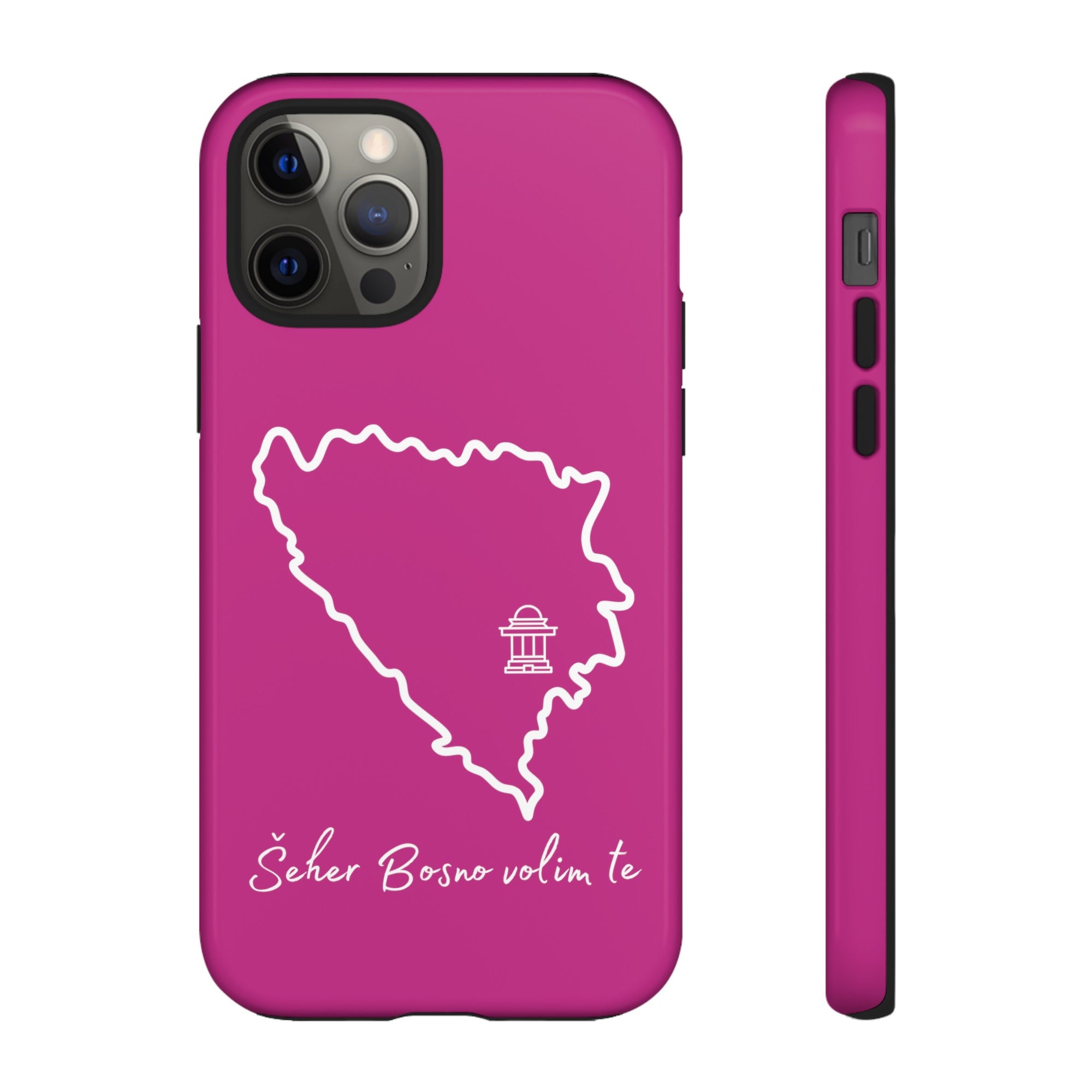 Šeher Bosno Volim Te Phone Case - Pink