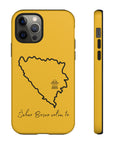 Šeher Bosno Volim Te Phone Case - Yellow