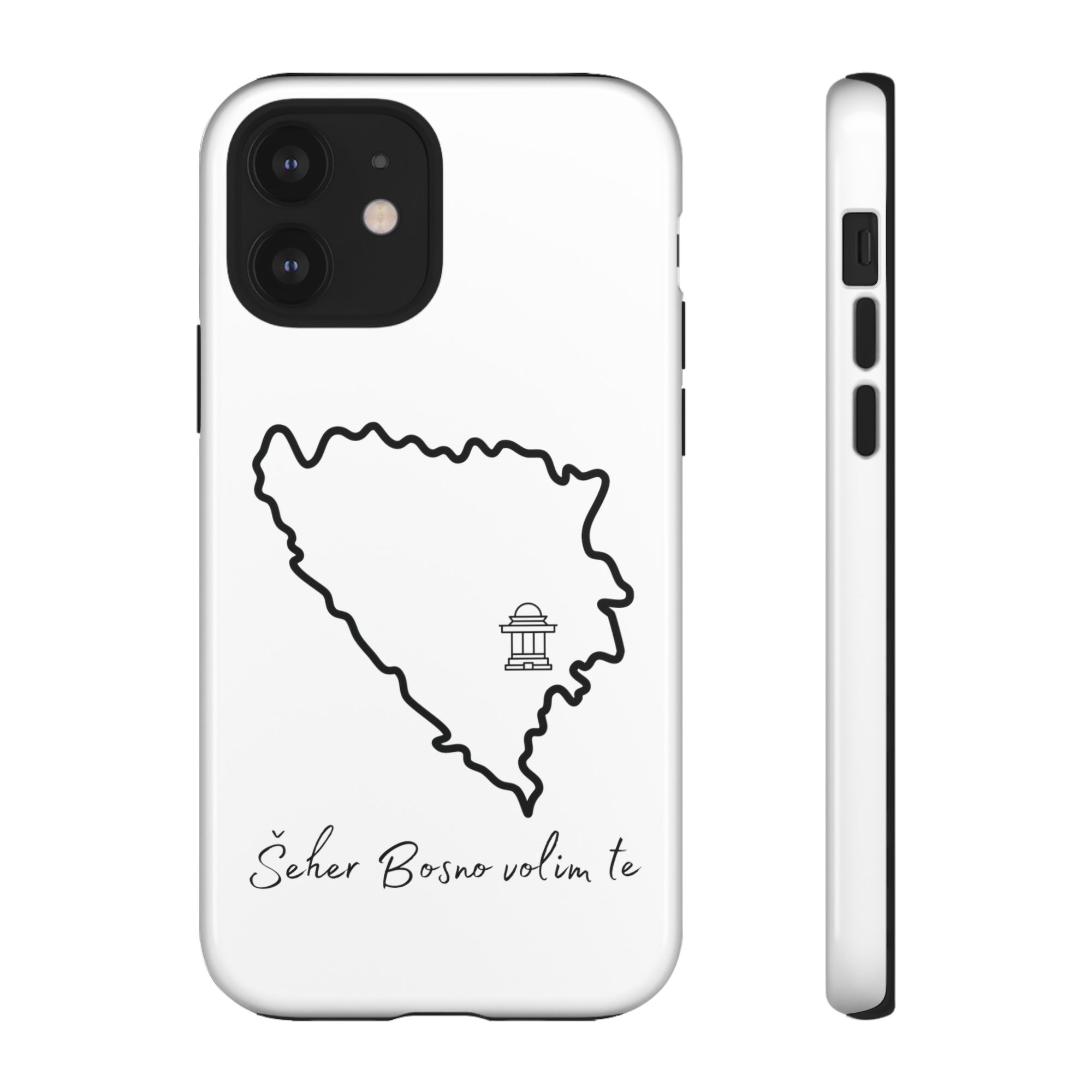 Šeher Bosno Volim Te Phone Case - White