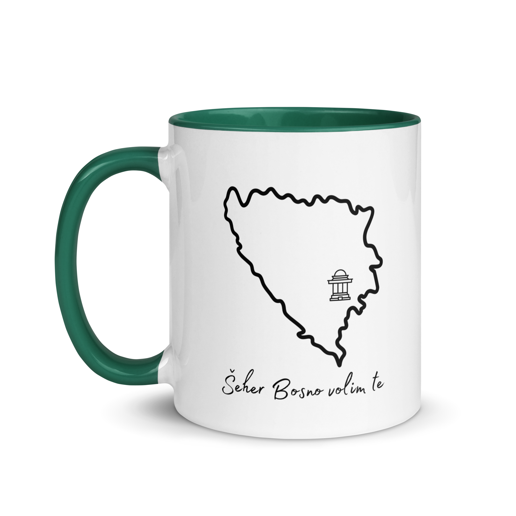 Šeher Bosno Volim Te Accent Mug