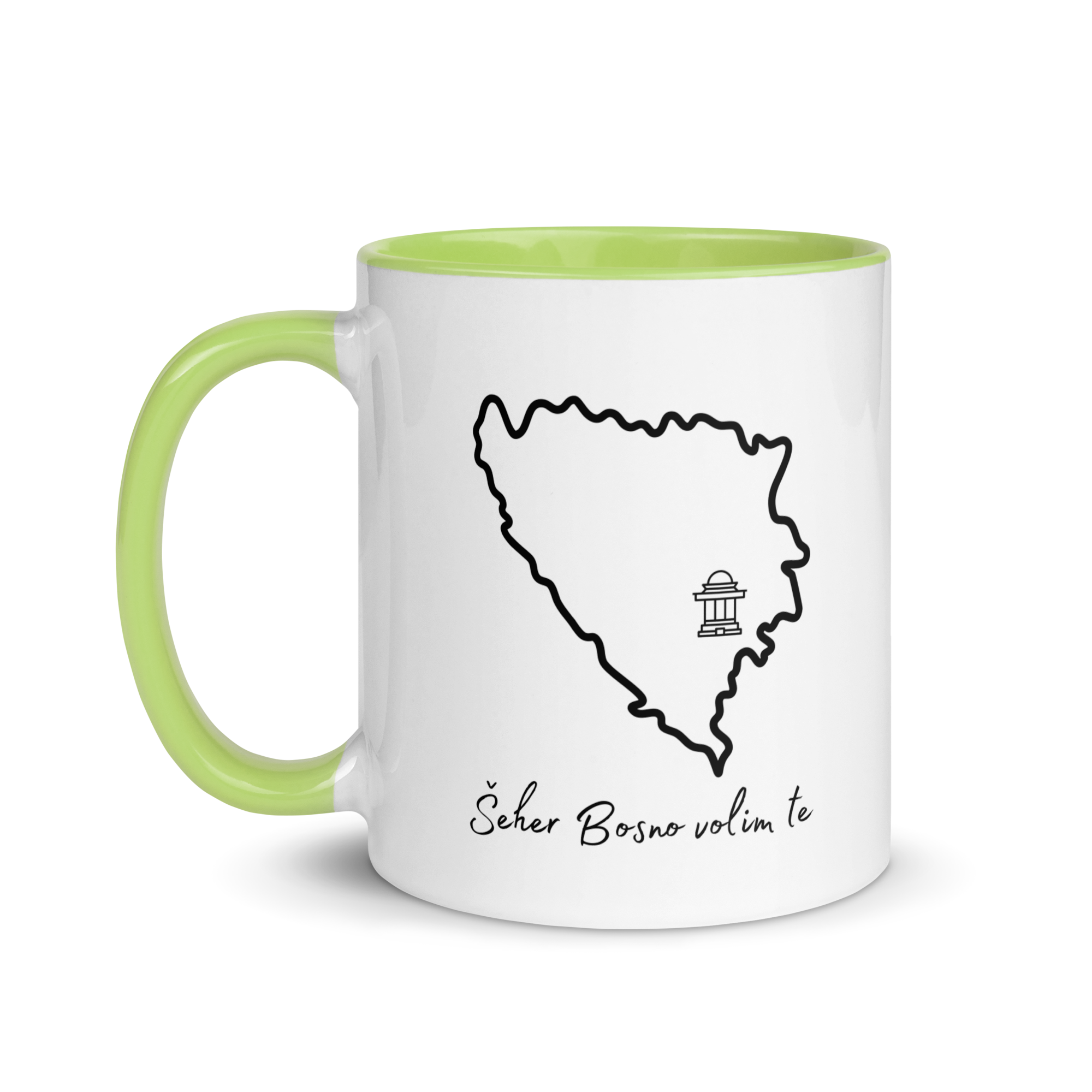 Šeher Bosno Volim Te Accent Mug