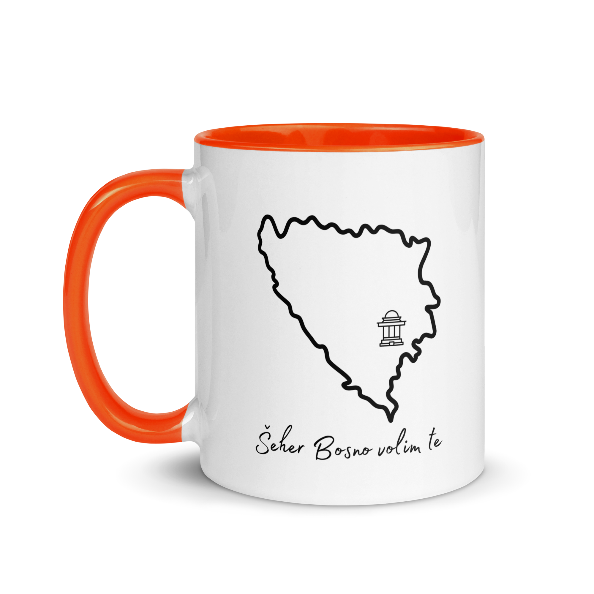 Šeher Bosno Volim Te Accent Mug