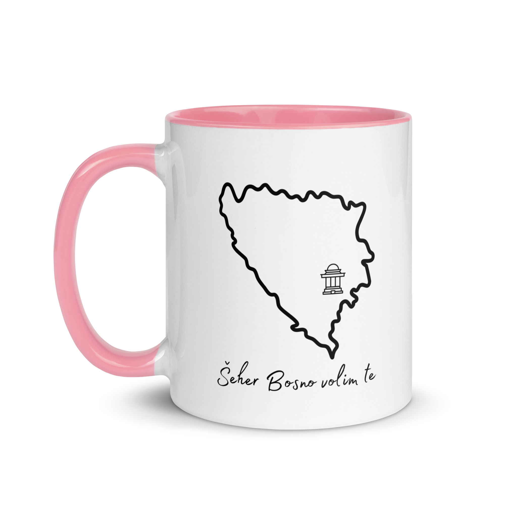 Šeher Bosno Volim Te Accent Mug