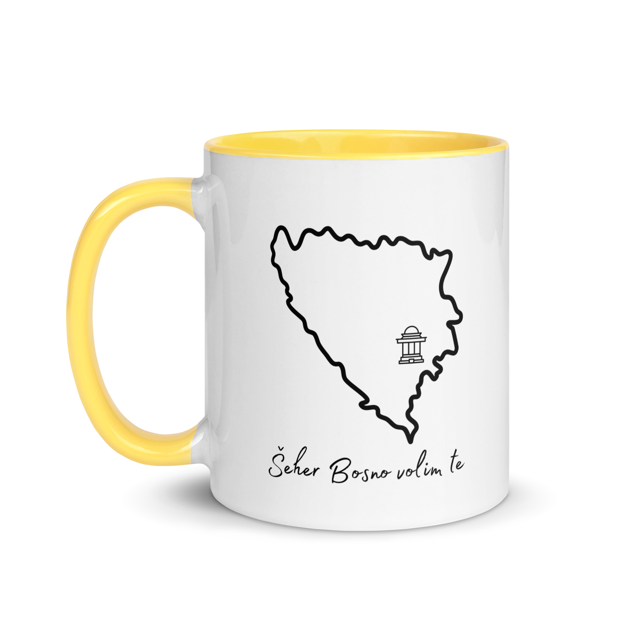 Šeher Bosno Volim Te Accent Mug